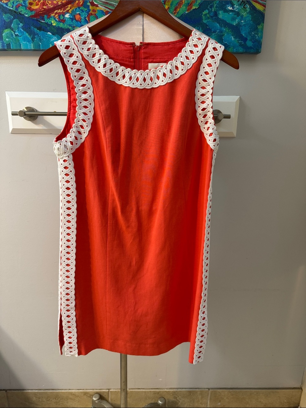 Lilly Pulitzer Sadie Shift Romper Skort Mizner Red Size 4